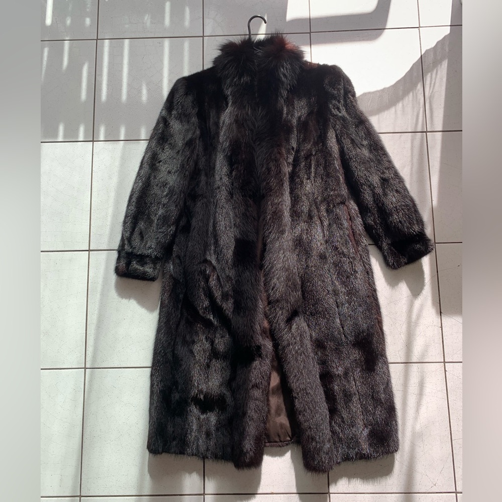 Luxurious Dark Fur Coat